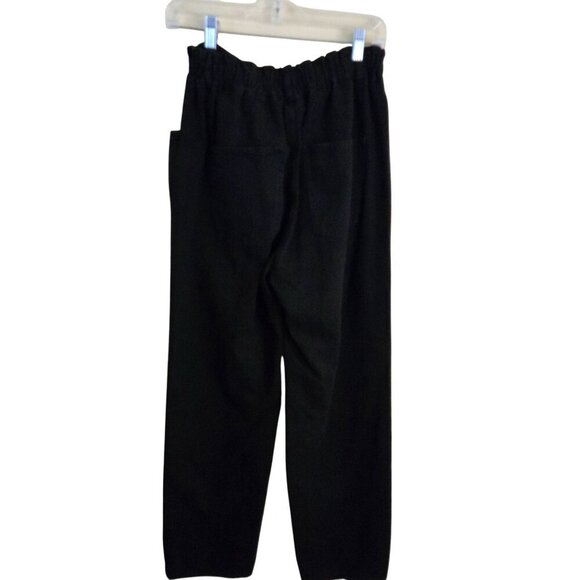 Steve Madden Sirena Black Denim Paperbag Waist Jeans Size M - Picture 3 of 9